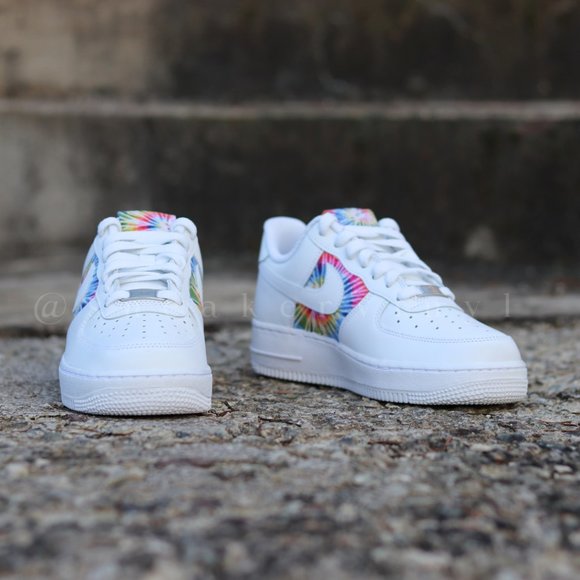 Nike Air Force 1 Low Tie Dye Custom NWT - Picture 4 of 10